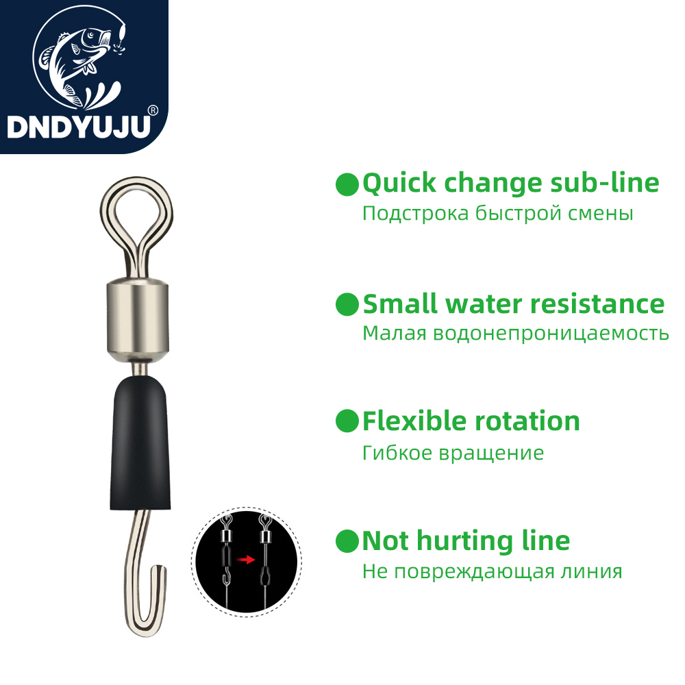 Fishing Boat Trailer - DNDYUJU 30/50pcs/lot Fishing Bearing Swivels Snap