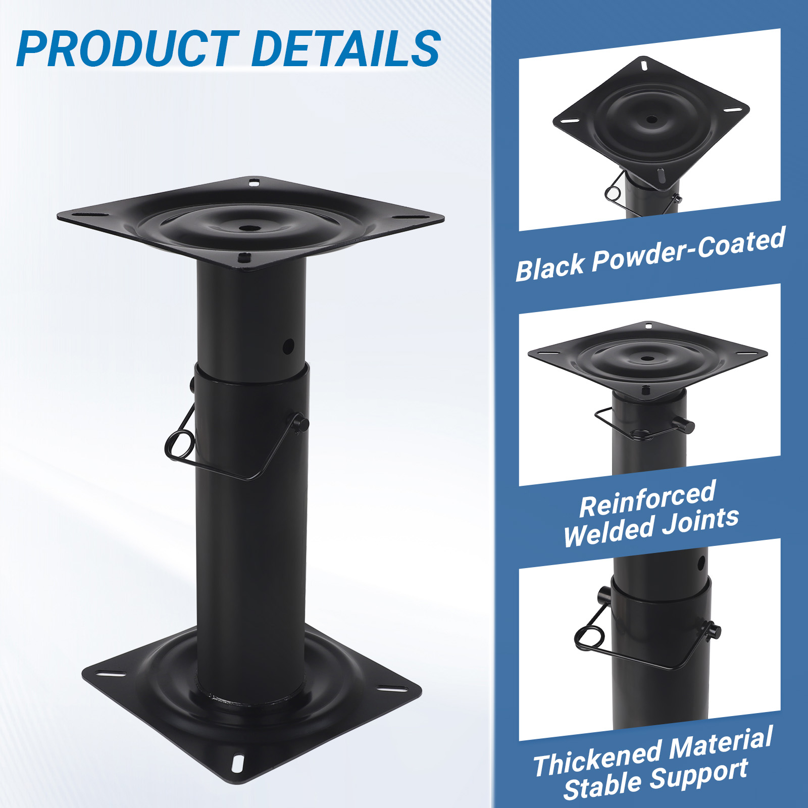 Boat Seat Pedestal Mount, Adju - Fishing Boat Steering Wheel review and price