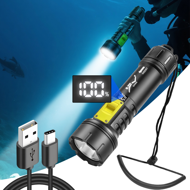 New XHP70 Diving Flashlight IP - Fishing Boat Cover review and price