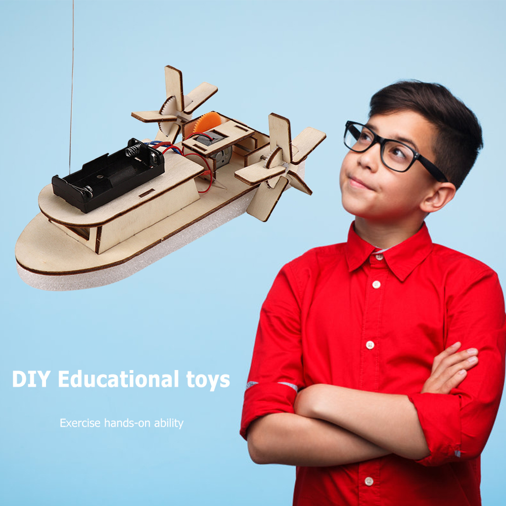 DIY Boat Model Science Toys Ki - Fishing Boat Paddle review and price