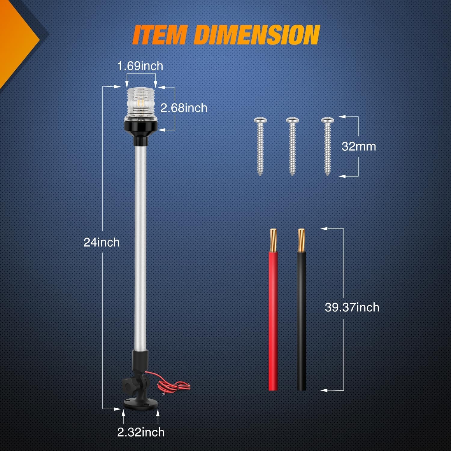 Nilight Marine Boat Stern Ligh - Fishing Boat Anchor review and price