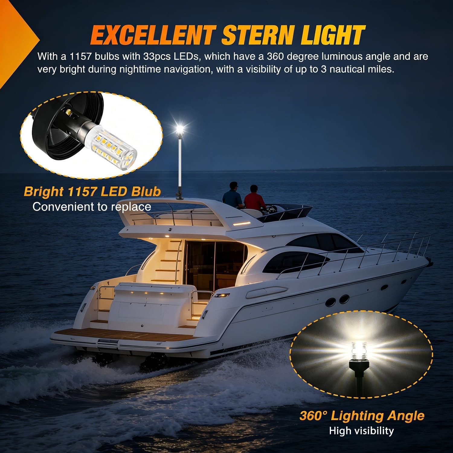 Nilight Marine Boat Stern Ligh - Fishing Boat Anchor review and price
