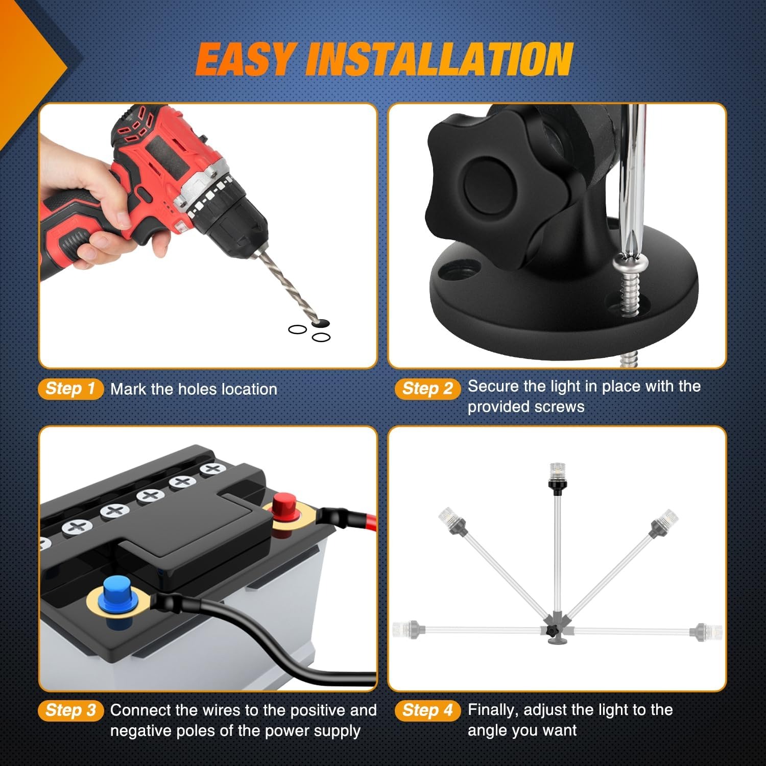 Nilight Marine Boat Stern Ligh - Fishing Boat Anchor review and price
