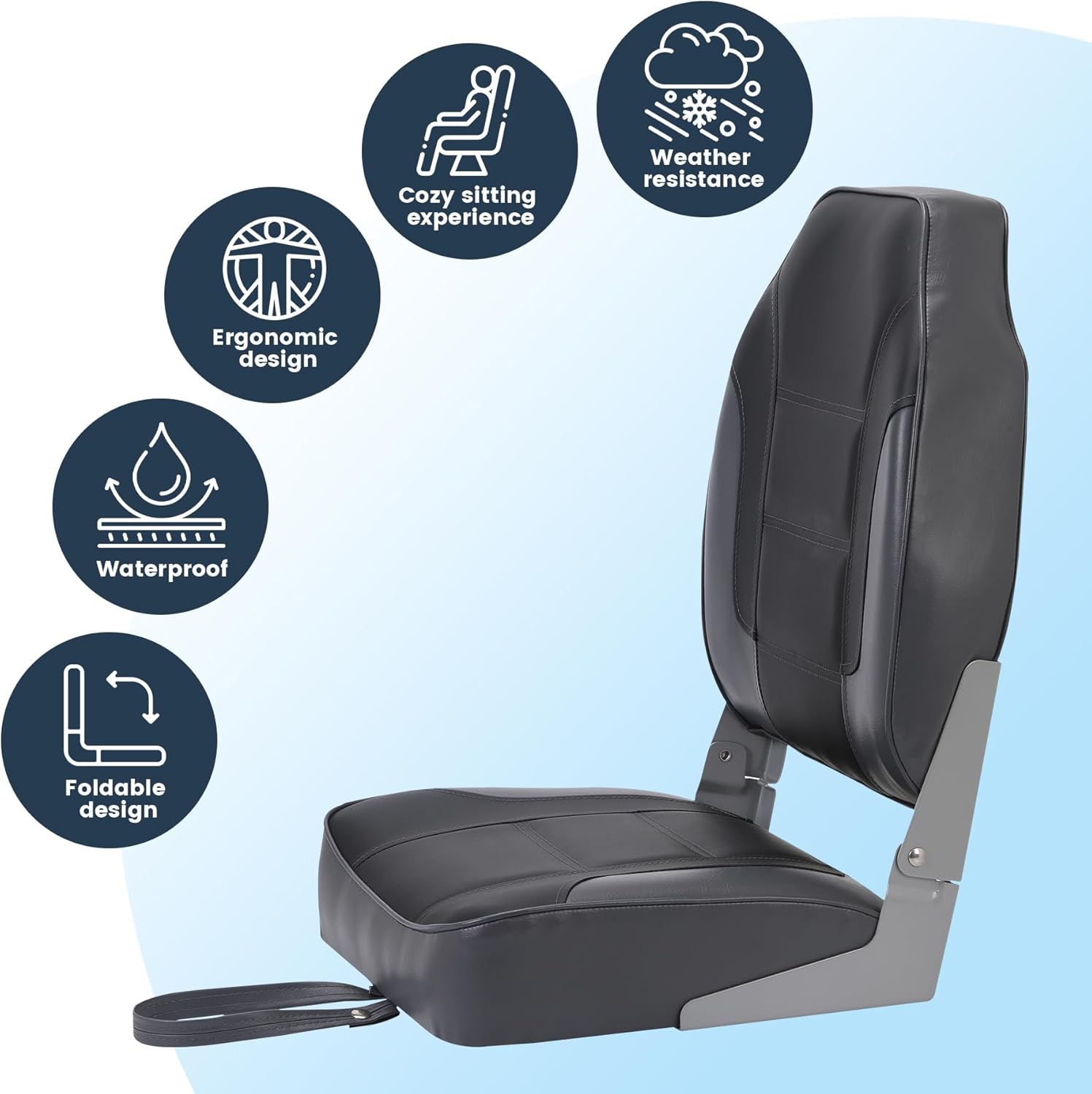 2 Pack Folding Boat Seats, Hig - Fishing Boat Seat review and price